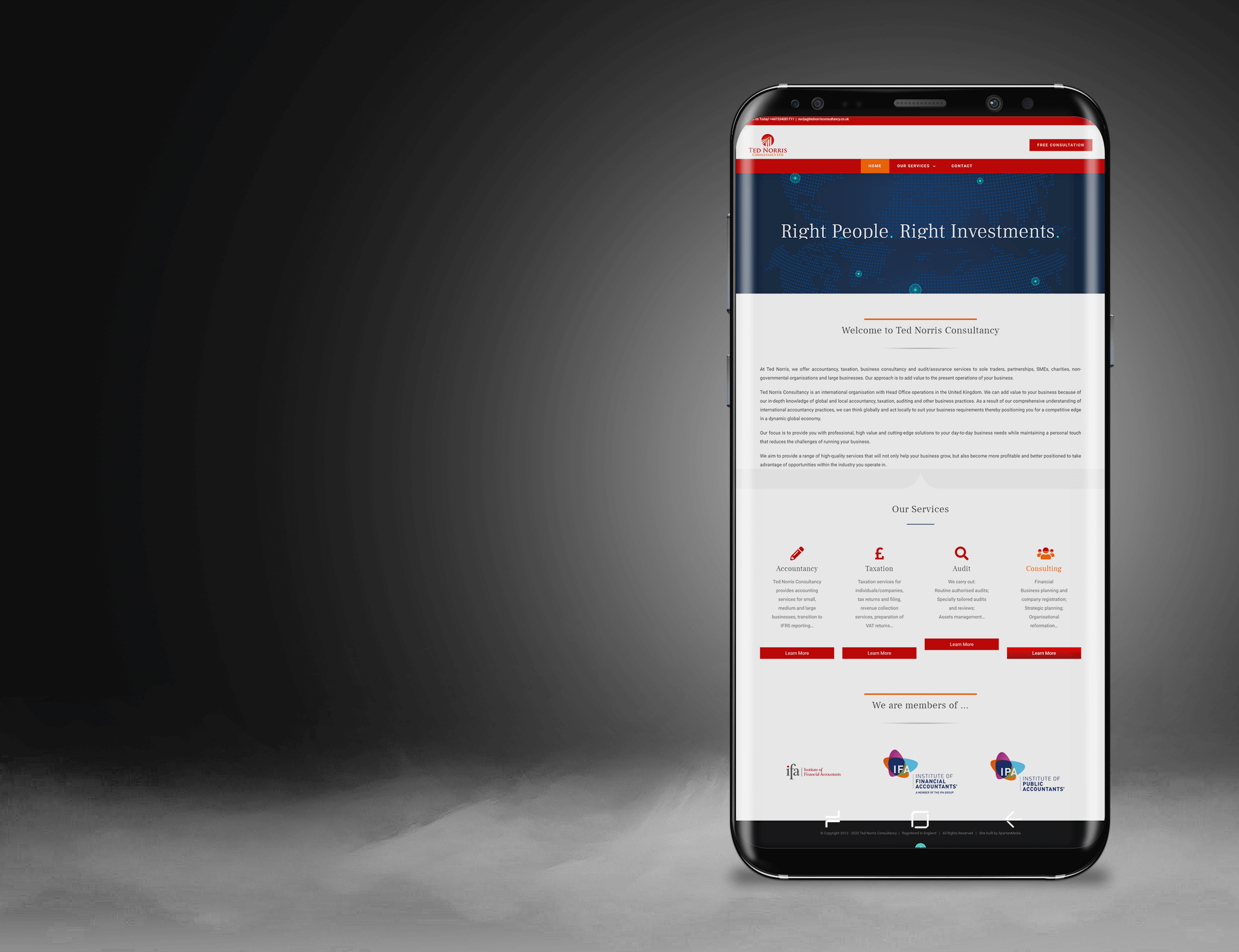 Ted Norris Consultancy - Mobile Version